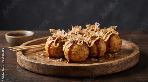 Aesthetic Tako Japanese Street Food Close Up