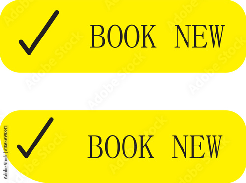 Yellow  and  black book now buttons with online tags and icons