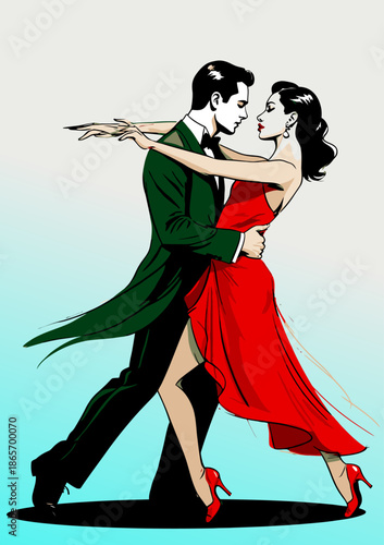 059-04-Dancers performing an elegant and passionate tango routine