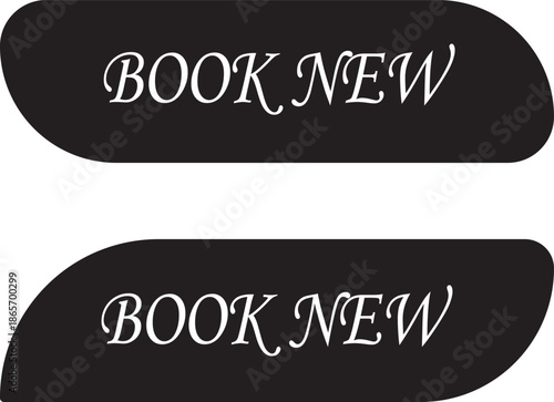 Yellow  and  black book now buttons with online tags and icons