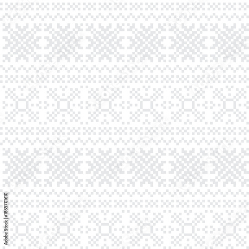 Snowflake Knitting Seamless Pattern Design