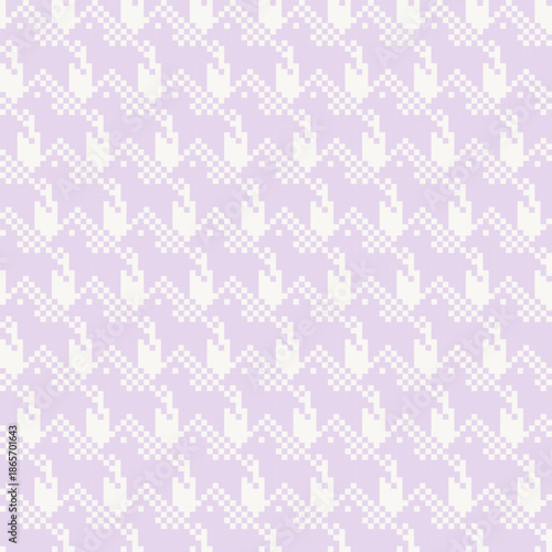 Cute Pony Knitting Seamless Pattern Design