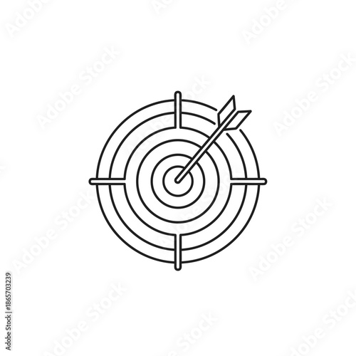 Close-up of a dart hitting the bullseye on a target board for goal achievement