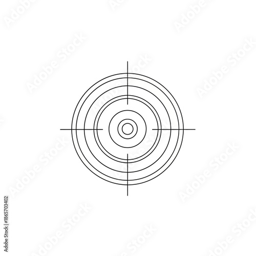 Close-up of a modern target sight for precision shooting and marksmanship training