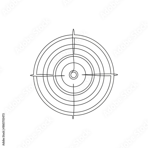 Close-Up of a Shooting Target with Bullseye for Precision Practice