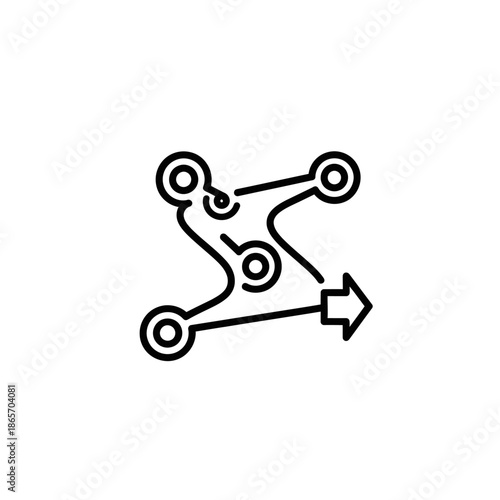 Digital Blockchain Technology Concept with Cyber Security and Cryptocurrency Symbols