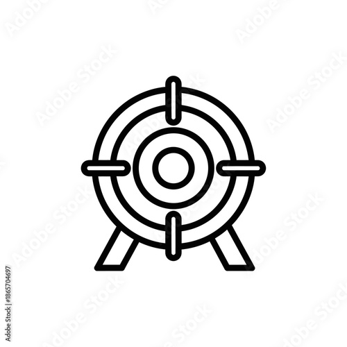 Minimalist Archery Target Bow and Arrow Set for Precision Practice