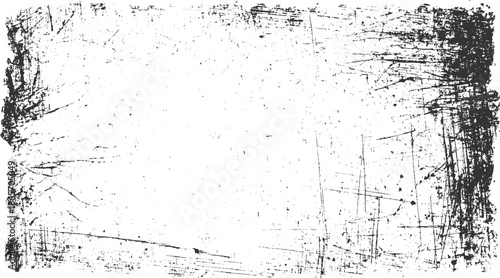 Black and white textured grunge background with scratches and dust