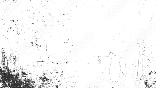 Black and white distressed grunge texture with cracks and speckles cracked rough