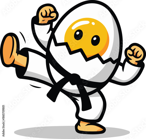 a-cracked-boiled-egg-wearing-a-black-bellt