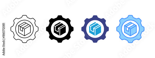 Product Management icon set multiple style collection
