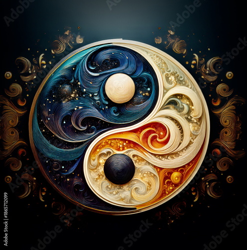 宇宙にある太極図