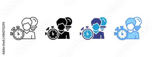 Activity icon set multiple style collection