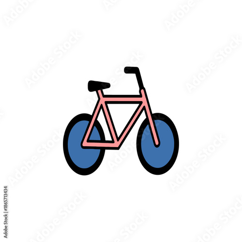 bicycle icon on white background