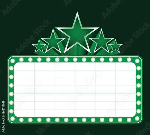 Big stars over place vector Design for your text