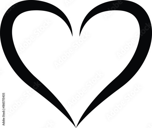 Heart shape design for love symbols, Set simple drawings heart symbols, valentines day related designs and frames, Red heart formed by Available in vector EPS format. editable vector file format.