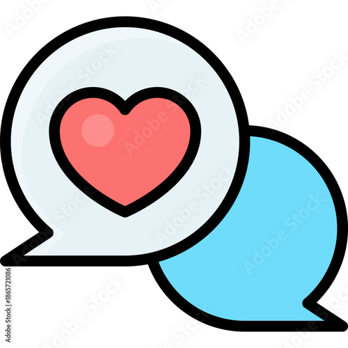 Chat Bubble With Heart