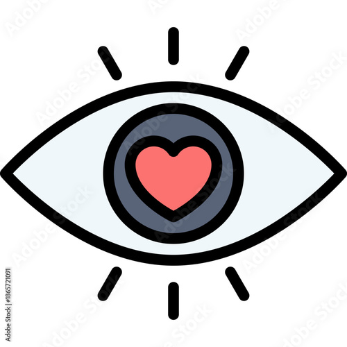 Love Eye Icon