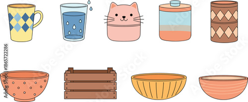 Young man sitting in a cross legged meditation pose with eyes closed and hands joined, cad drawing flat vector illustration, isolated,