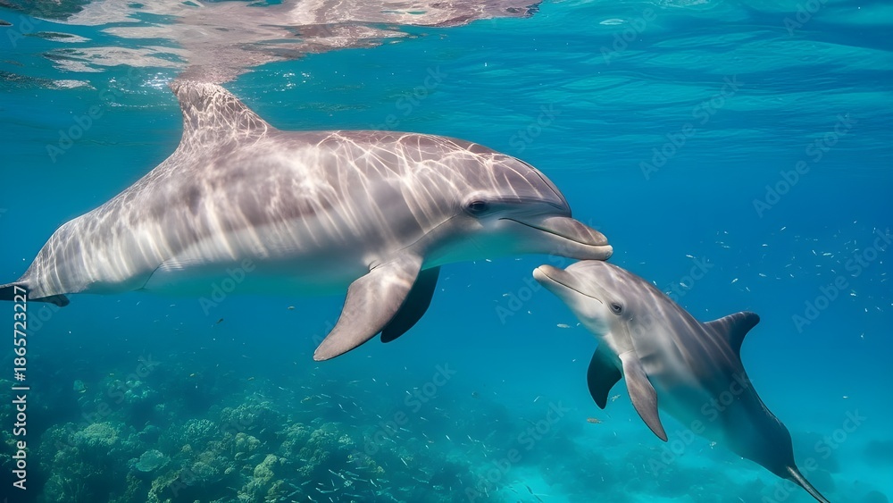 Obraz premium dolphin in the sea