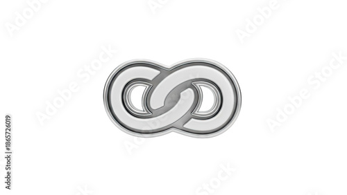 Silver Infinity Symbol Logo