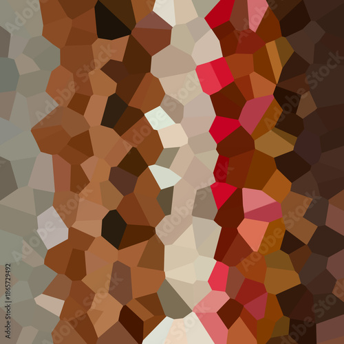Geometric Earth Color Mosaic Pattern