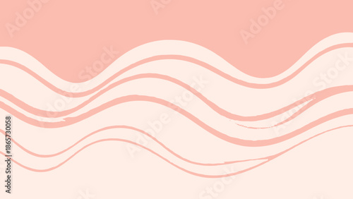 Modern abstract coral peach pink background with smooth flowing wave lines, elegant subtle gradient design for banners, websites, and presentations.