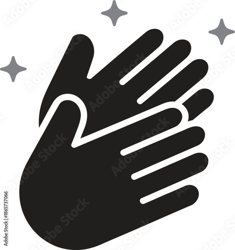 Hand washing icon, hygiene care, cleanliness protection, health prevention symbol, vector illustration