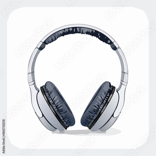 headphones isolated on white