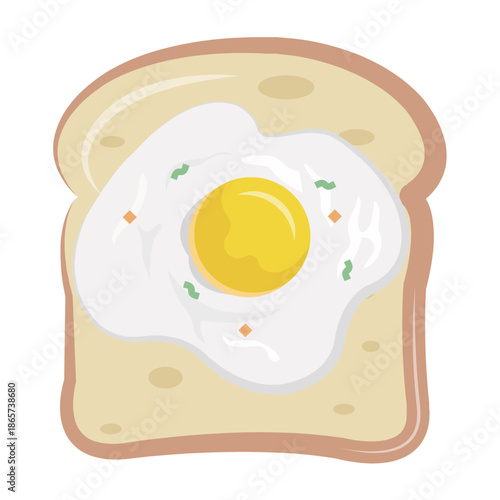 Vector graphic icon for Egg toast