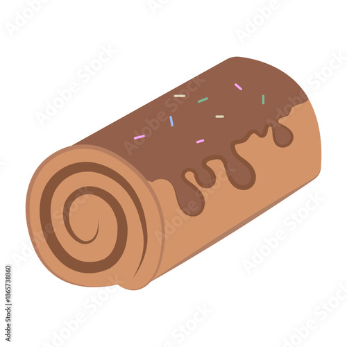 Vector graphic icon for Swiss roll
