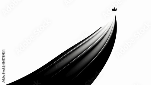 Abstract graphic representing the upward trajectory towards achievement and leadership.