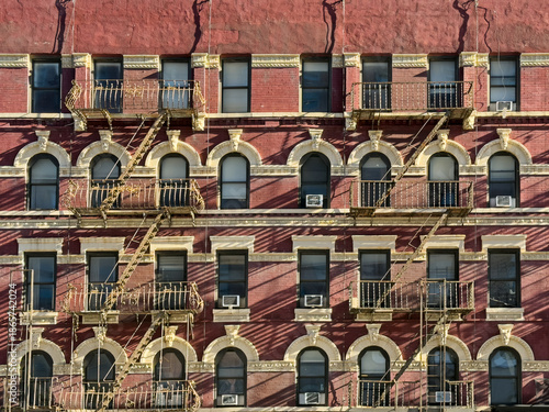 Brick Building Exterior In New York City