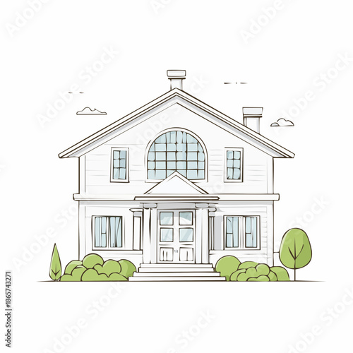 vector illustration of a house