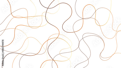 Abstract gold lines chaotic network on white background luxury golden threads geometric web modern minimalist seamless texture high resolution wallpaper