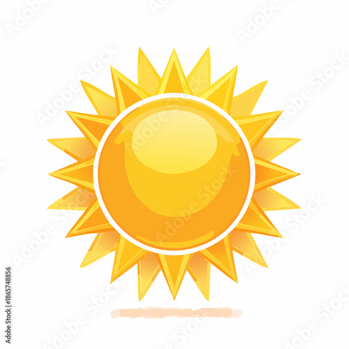 sun icon vector illustration