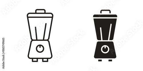 Blender icons Black vector illustration for social media, app, and web