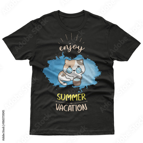 Cat t shirt design
