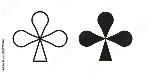 Card-club icons Black vector illustration for social media, app, and web