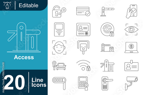 Access Control System Icons