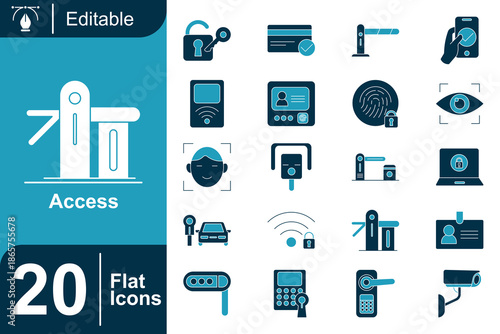 Access Control and Security Icons