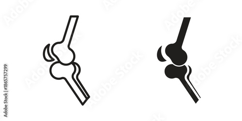 Joint icons Black vector illustration for social media, app, and web