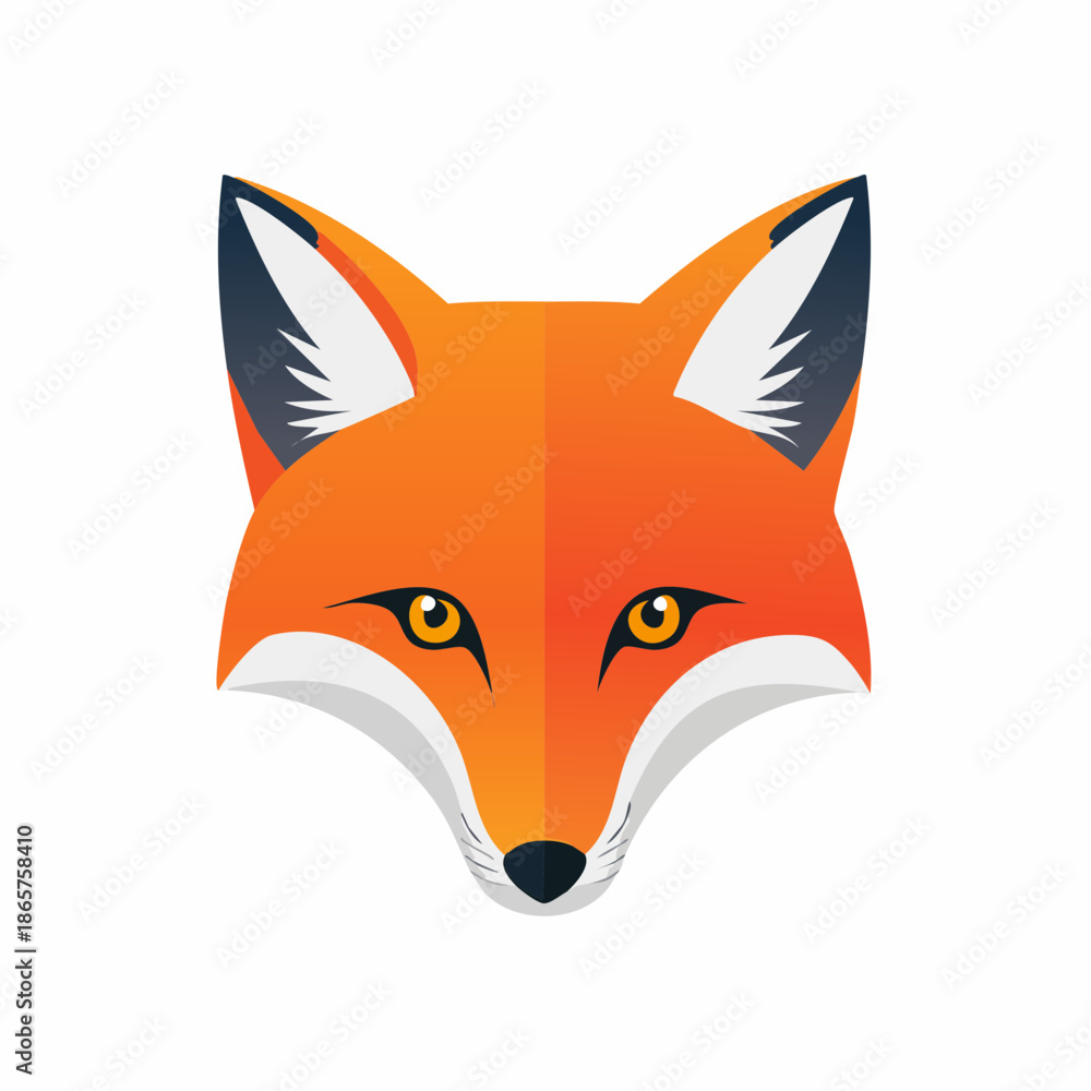 Obraz premium red fox cartoon