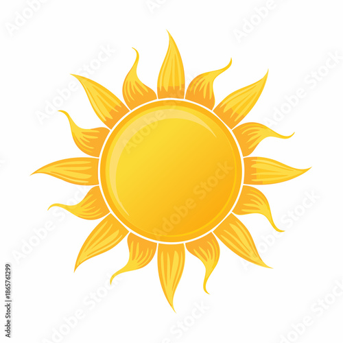 sun icon vector illustration