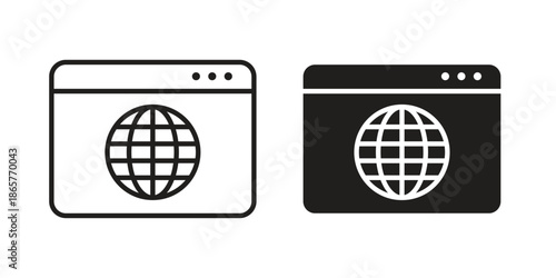 Website UI designs Black vector illustration for social media, app, and web