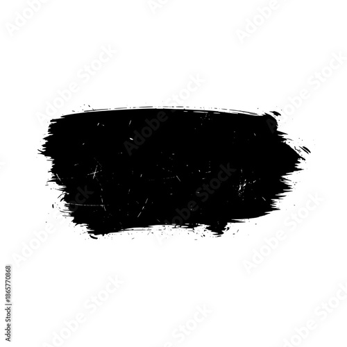 Wide Paint Brush Banner Textured Canvas