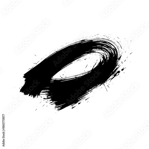 Imperfect Dry Brush Ring Circle