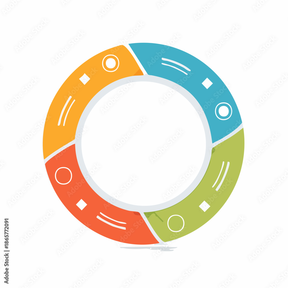 Naklejka premium abstract circle design template