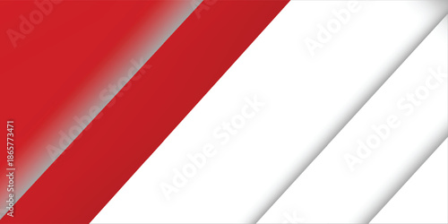 Abstract red banner background design template vector illustration with 3d overlap layer and geometric wave shapes. Polygonal abstract background, texture, advertisement layout and web page