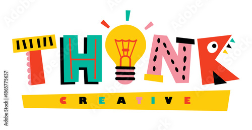 Creative And Positive Thinking Illustration